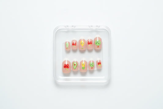 Effortless press - on nails french tip - Tula Rose