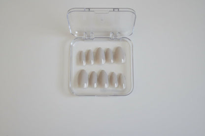 Pearl white press on nails - Tula Rose